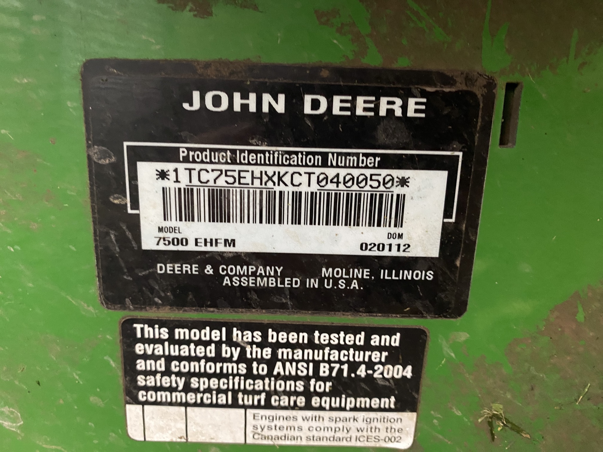 2012 John Deere 7500 Image 6