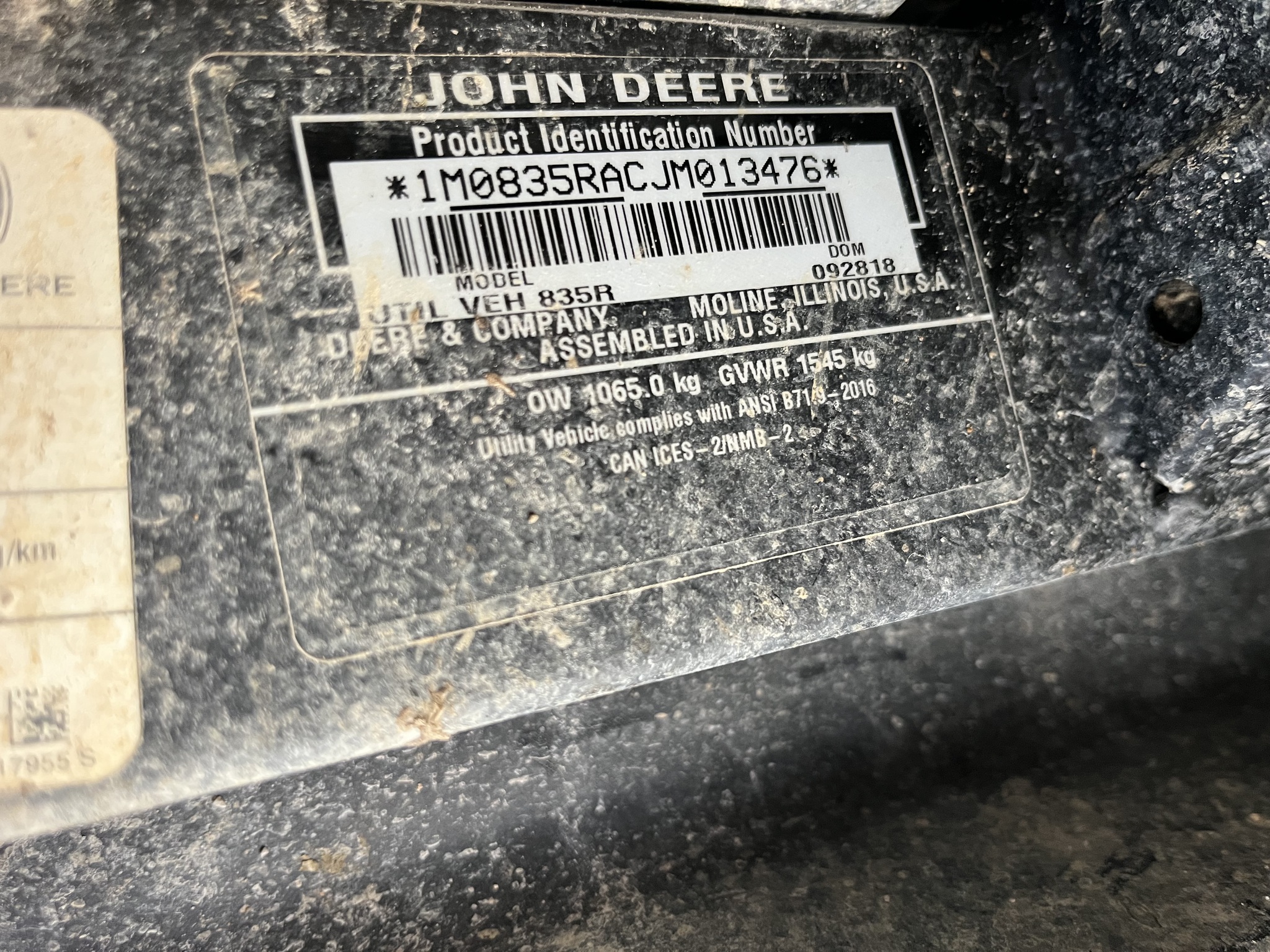  2018 John Deere XUV 835R at Heritage Tractor in Nevada, MO