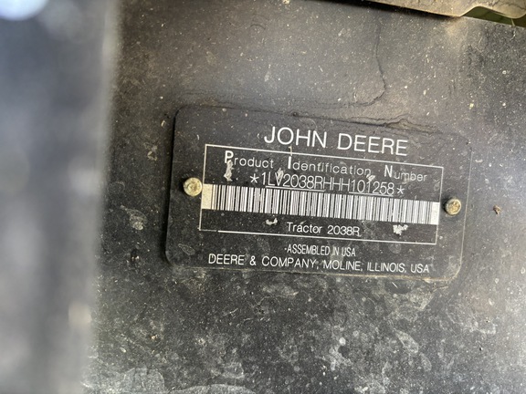 Used 2017 John Deere 2038R Compact Utility Tractors at Koenig Equipment in Germantown, OH - Photo15