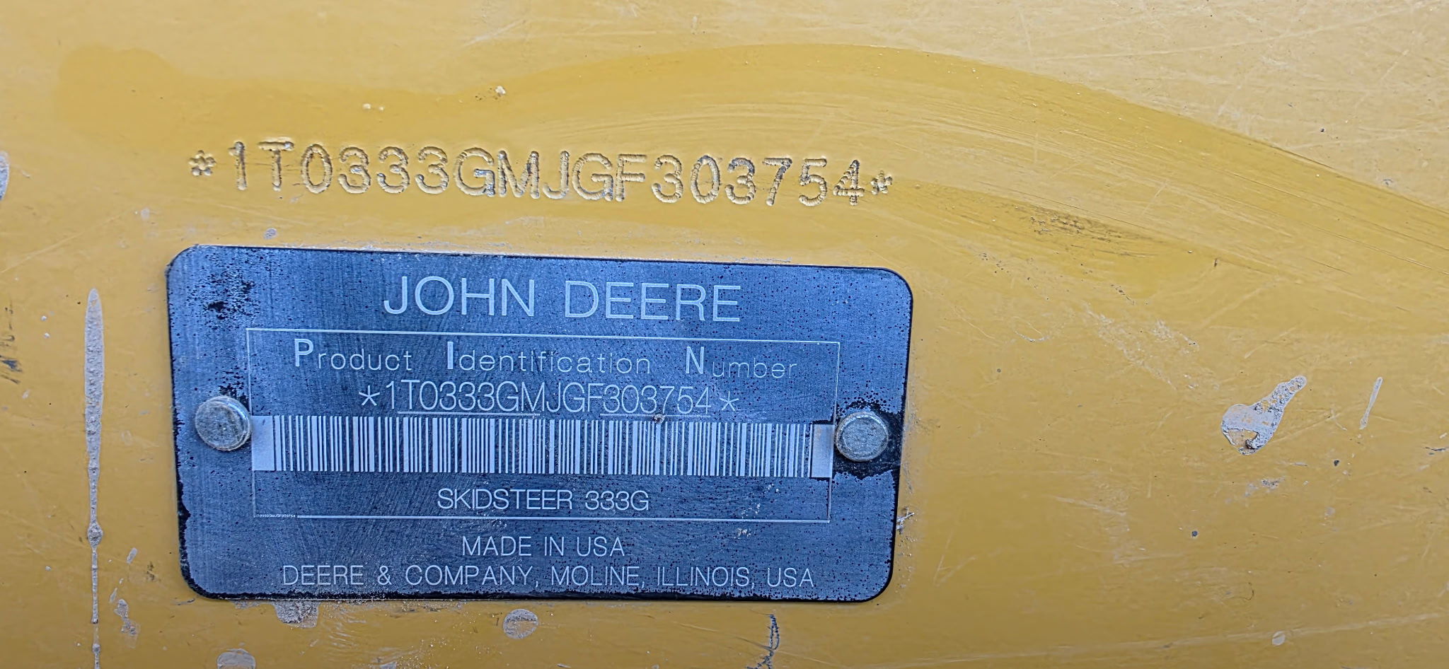2017 John Deere 333G Image 6