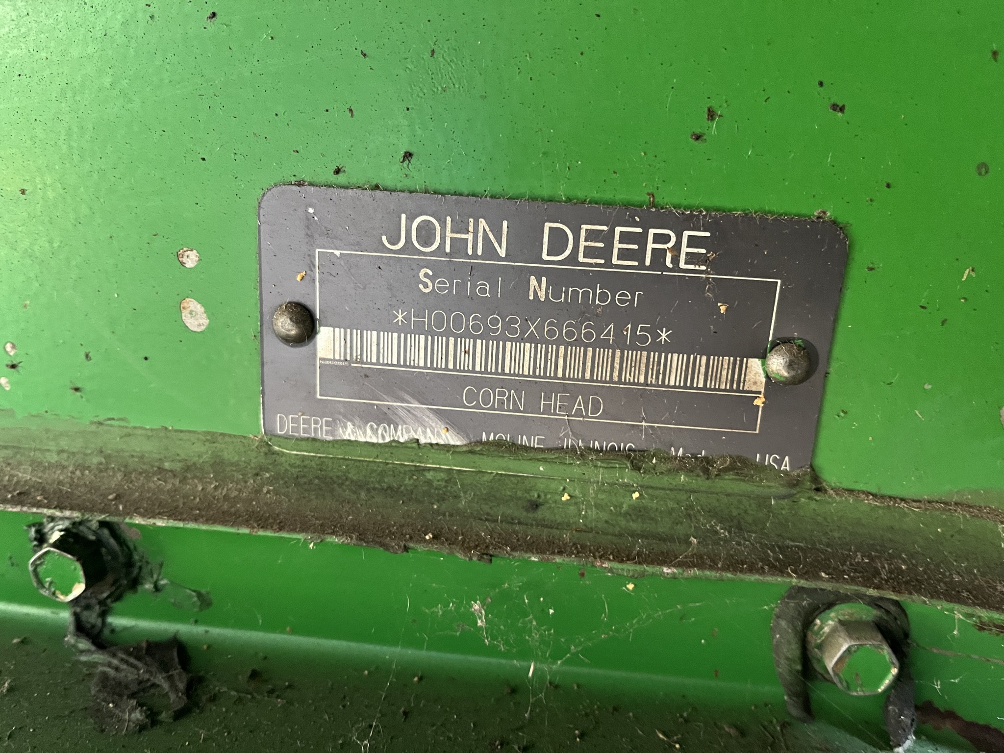  1996 John Deere 693 at Heritage Tractor in Freeport, IL