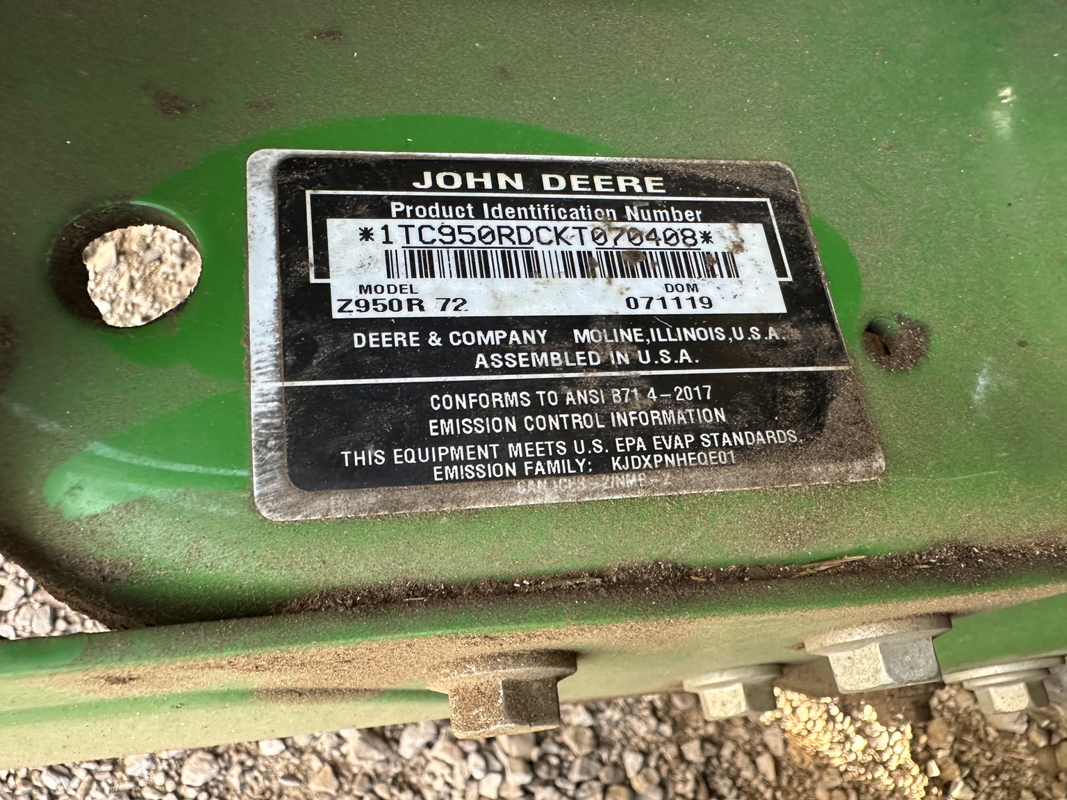 2019 John Deere Z950R Image 18