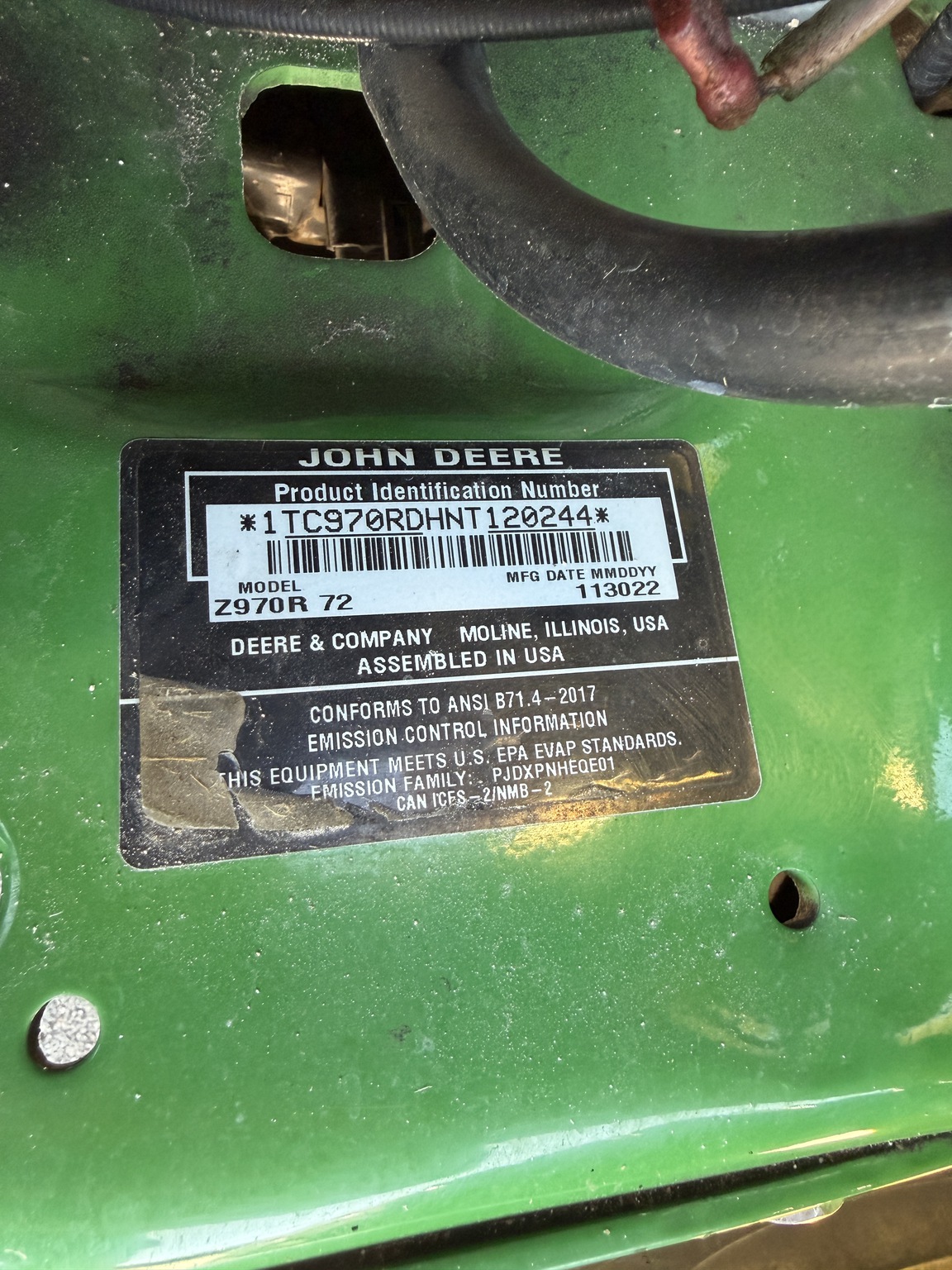 2022 John Deere Z970R Image 10