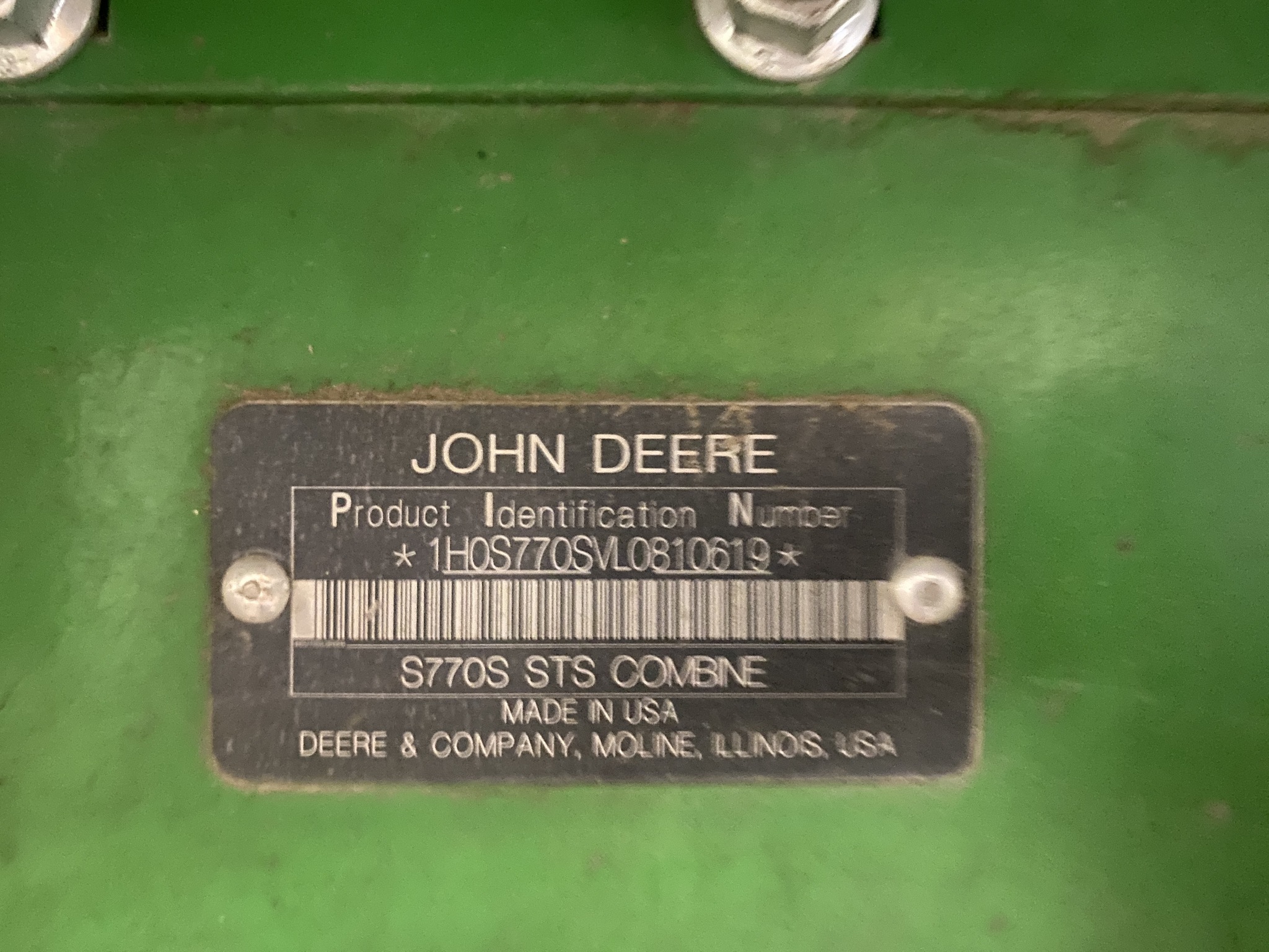 2020 John Deere S770 Image 3