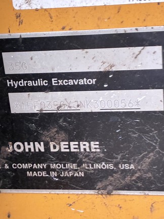 2022 John Deere 35G