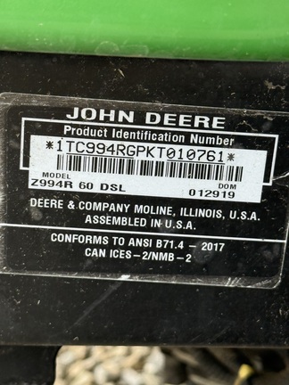 2019 John-Deere Z994R