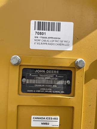 2023 John Deere 850L