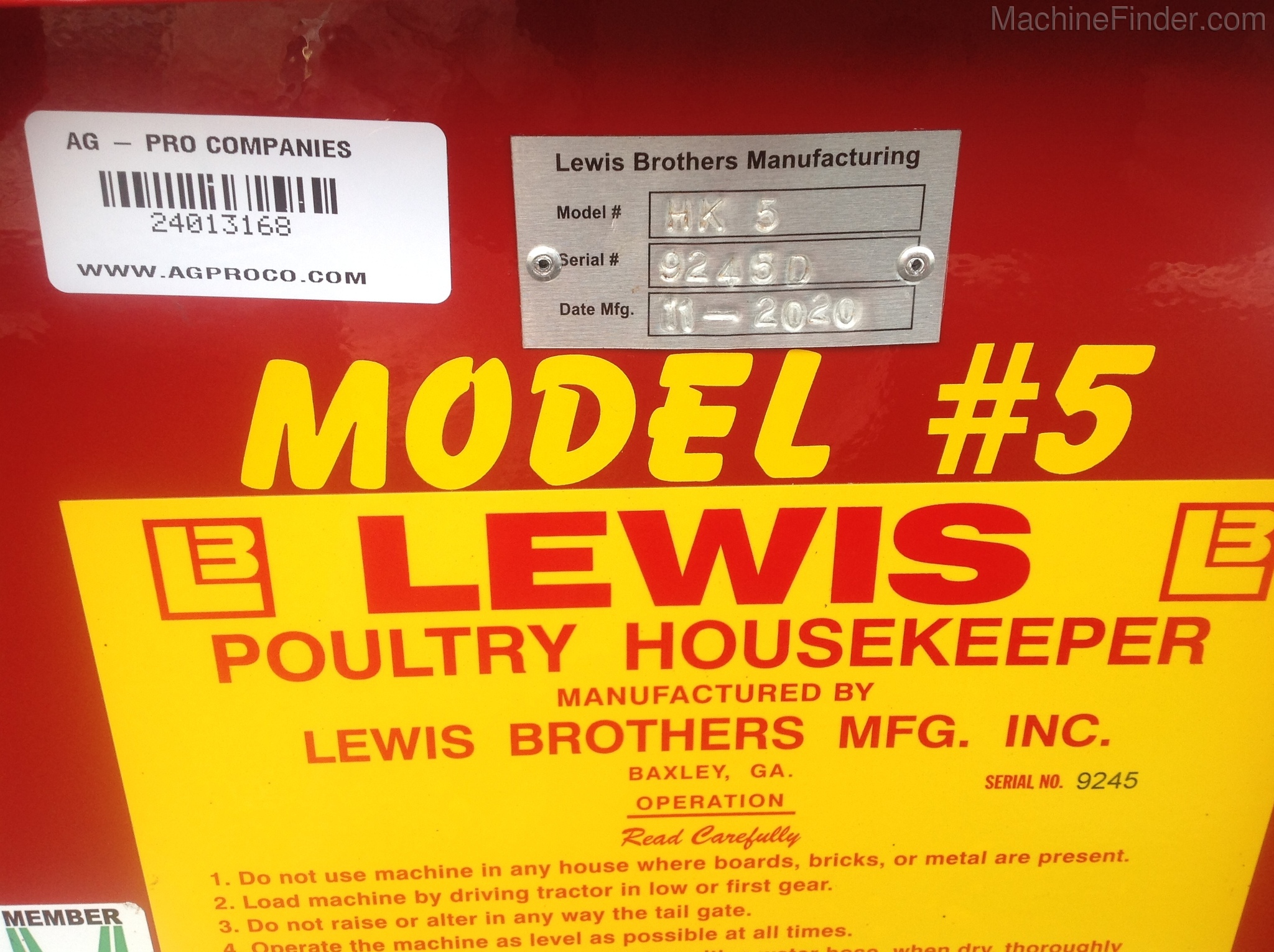 2020 Lewis Brothers HK-5F Image 2