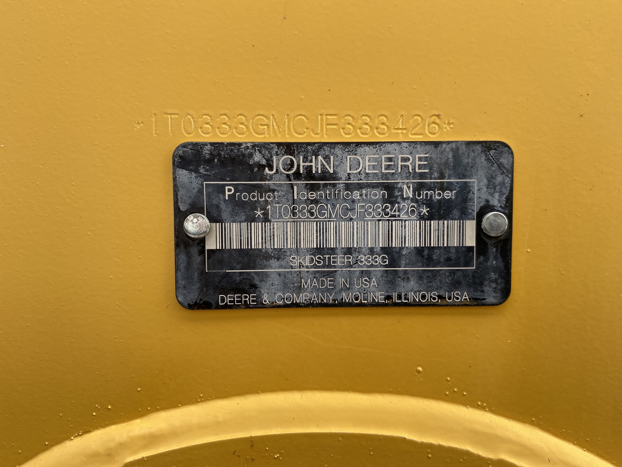 2018 John Deere 333G Image 40