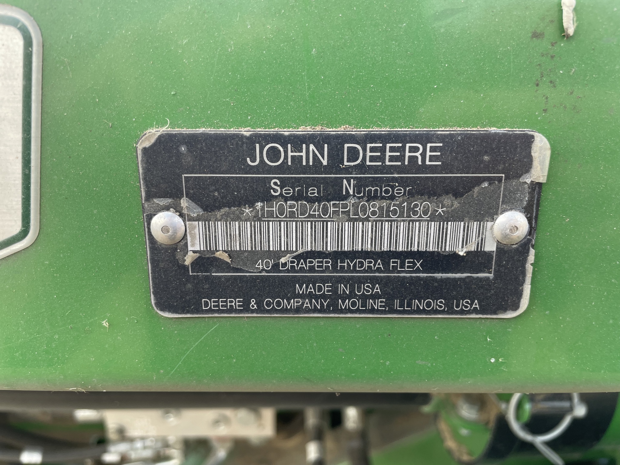  2021 John Deere RD40F at Heritage Tractor in Geneseo, IL