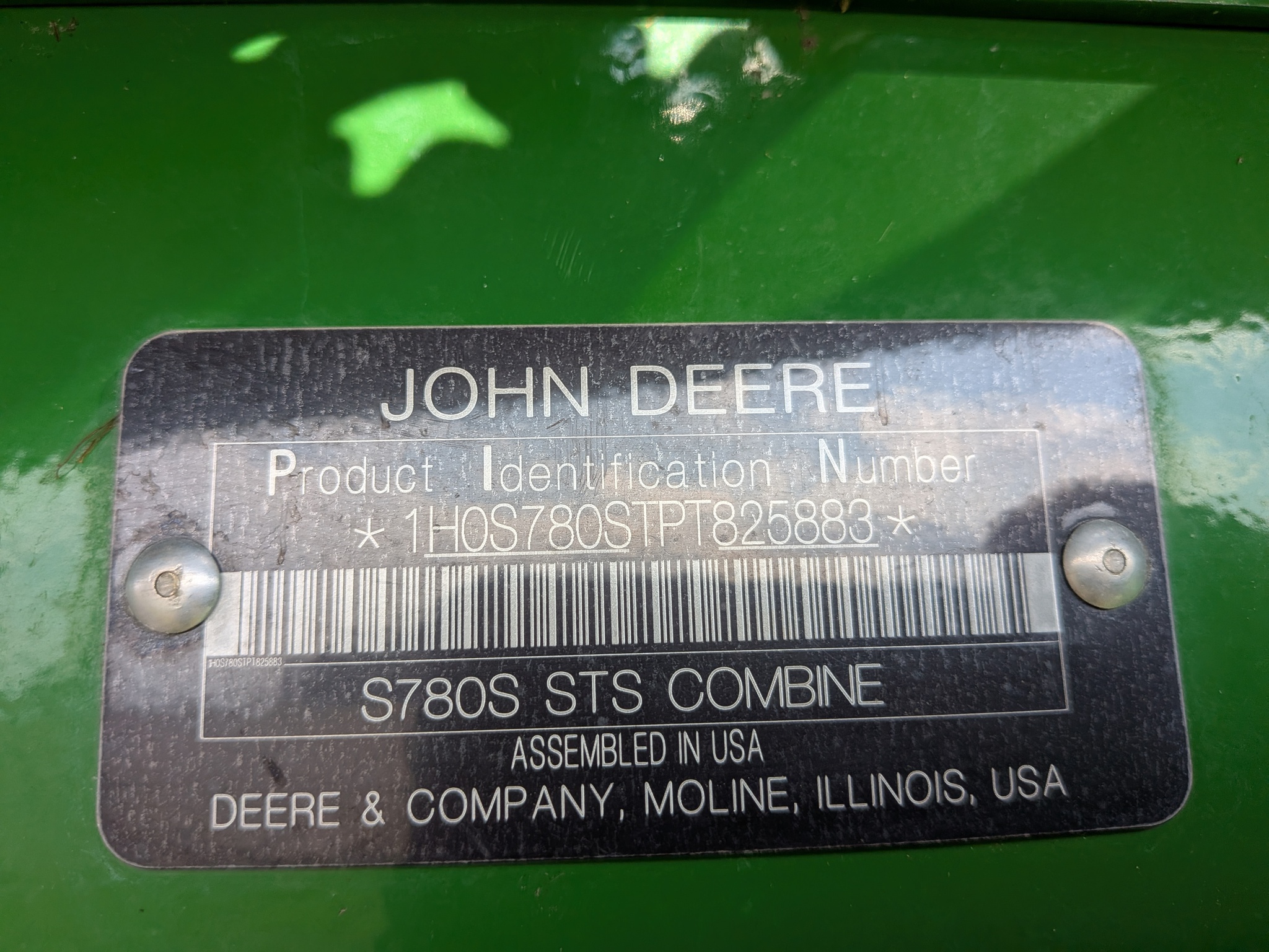  2023 John Deere S780 at Heritage Tractor in Galesburg, IL