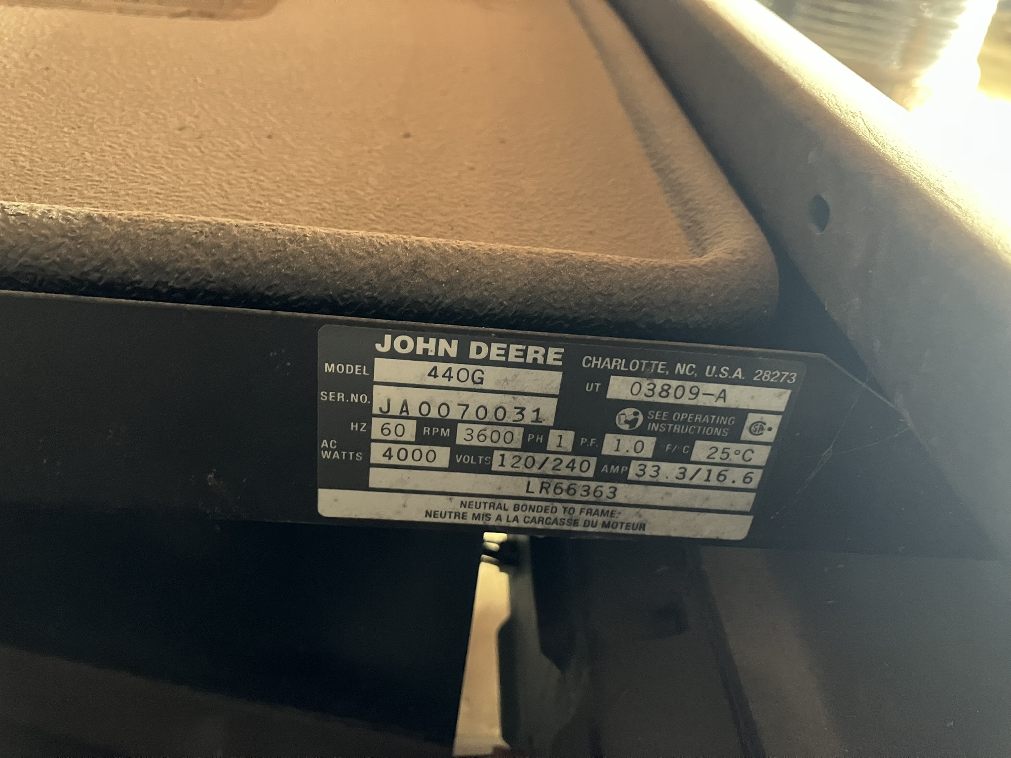 1999 John Deere 440G Image 3