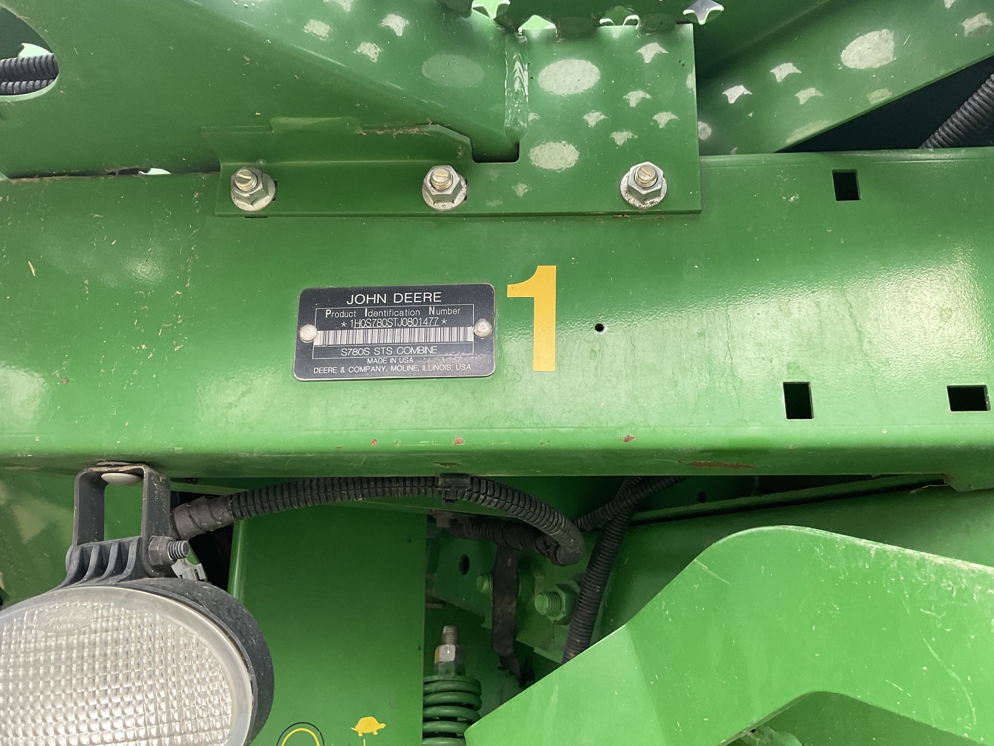 2018 John Deere S780 Image 2