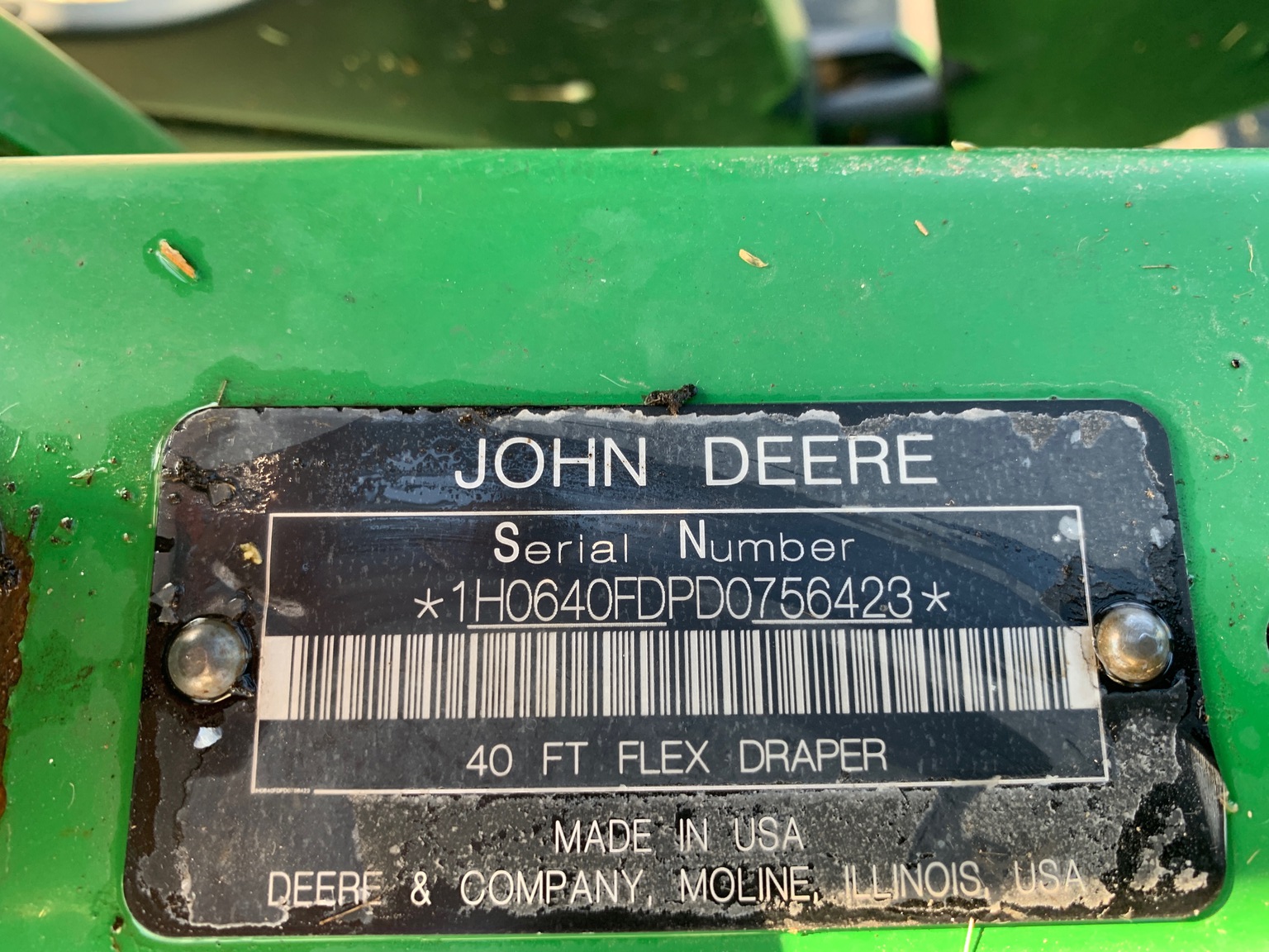 2013 John Deere 640FD at Heritage Tractor in Lamar, MO