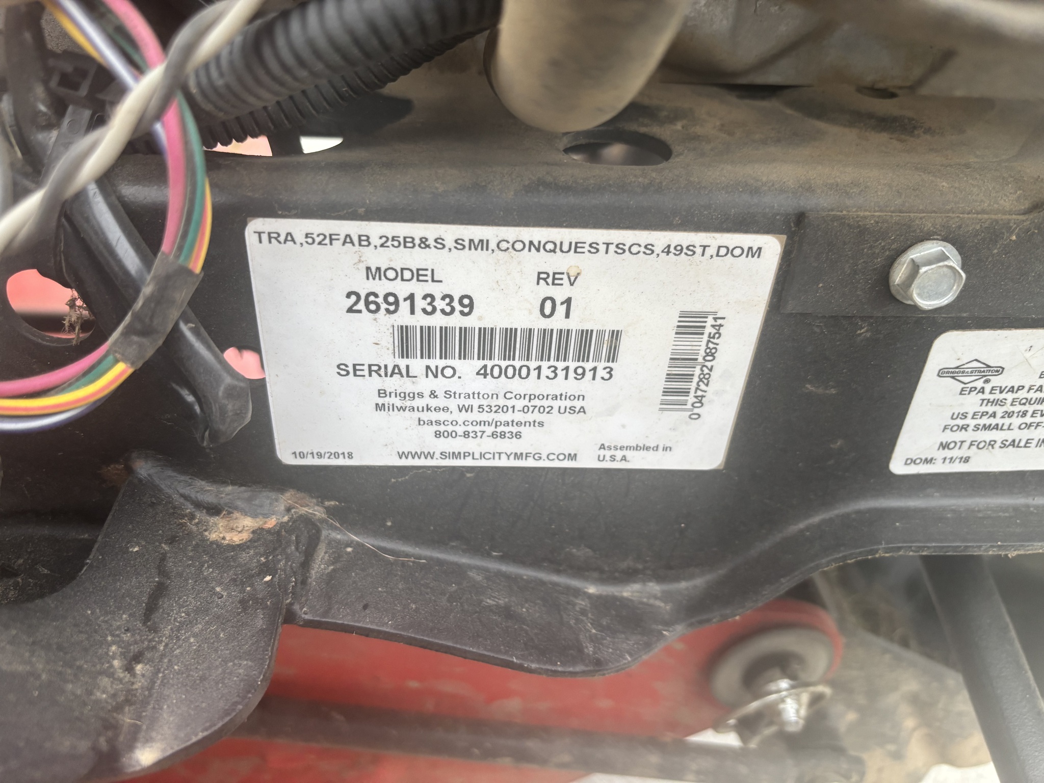 Used 2015 Simplicity Conquest 25 Lawn & Garden Tractors at Koenig Equipment in Tipp City, OH - PhotoXL19