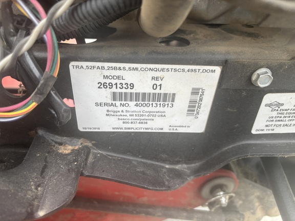 Used 2015 Simplicity Conquest 25 Lawn & Garden Tractors at Koenig Equipment in Tipp City, OH - Photo19