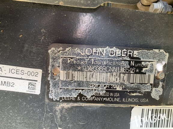 Photo of 2022 John Deere 2038R