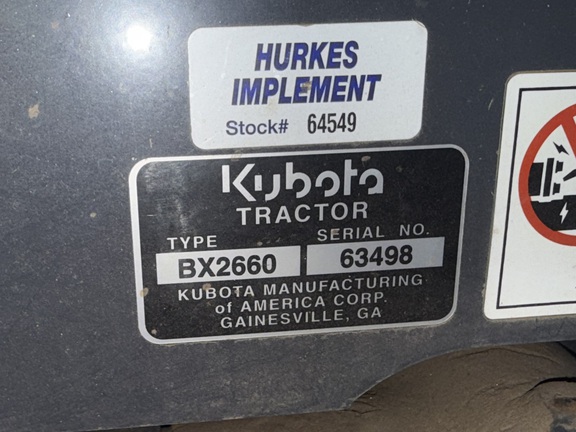 2012 Kubota BX2660 - Photo8