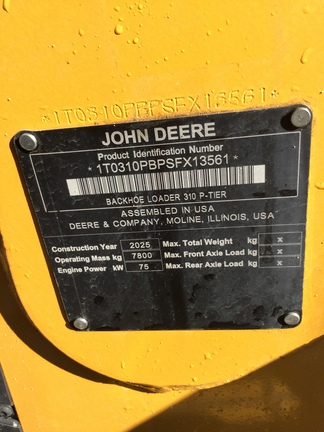 2025 John Deere 310 P