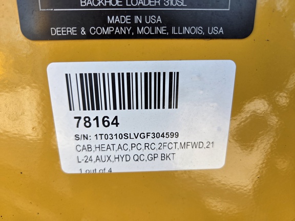 2016 John Deere 310SL