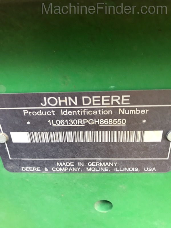2016 John Deere 6130R Image 2