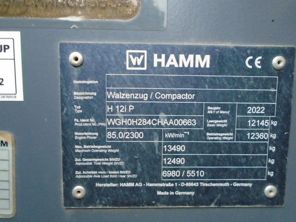 2022 Hamm H12IP