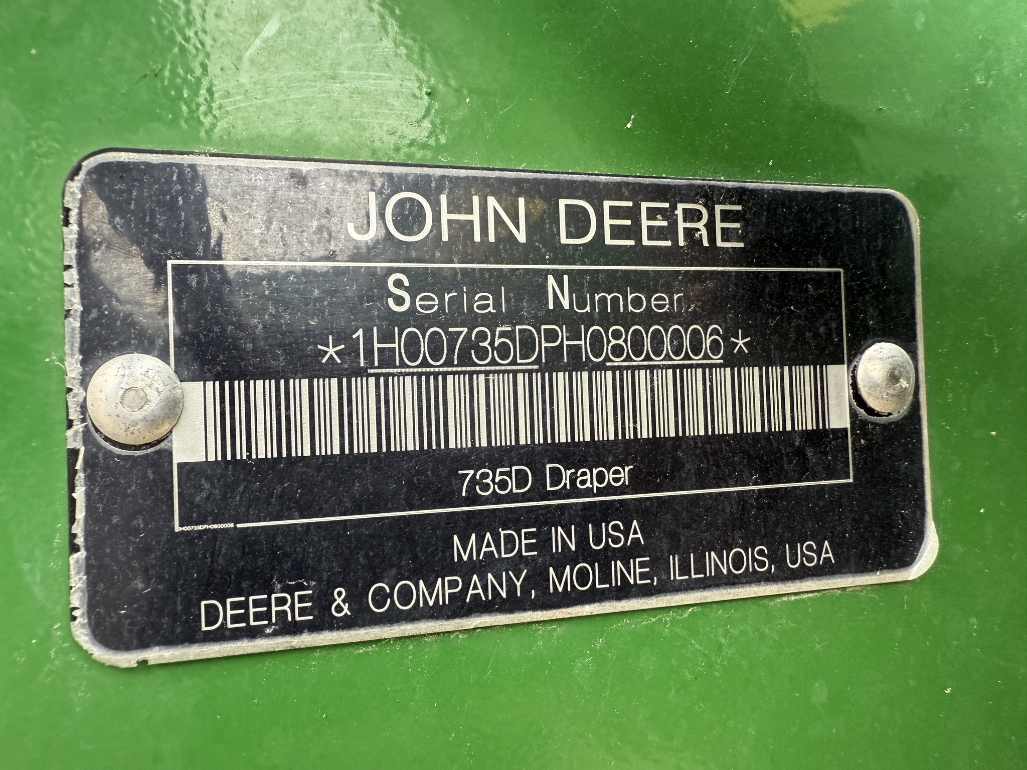 2018 John Deere 735D Image 25