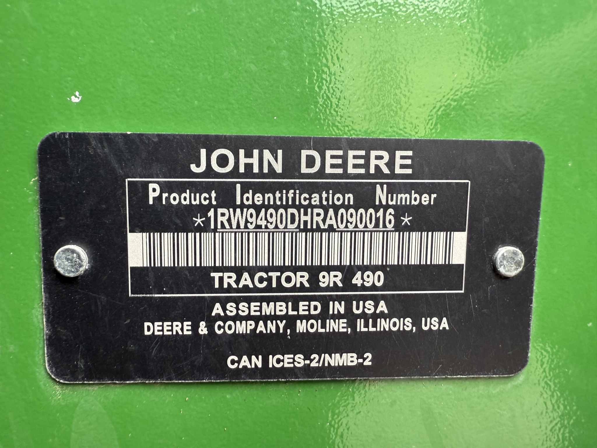  2025 John Deere 9R 490 at Heritage Tractor in Nevada, MO