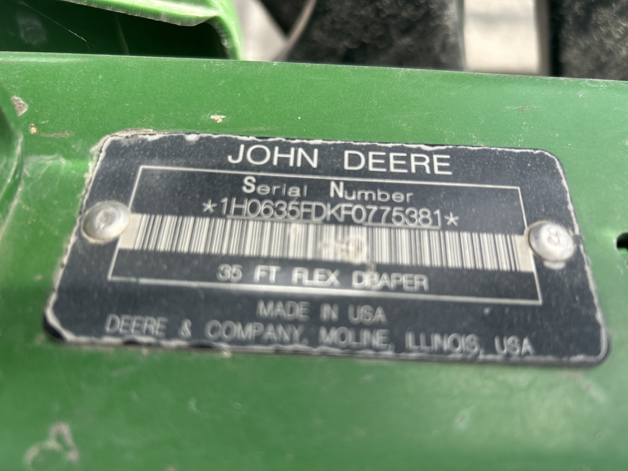  2015 John Deere 635FD at Heritage Tractor in Baldwin City, KS