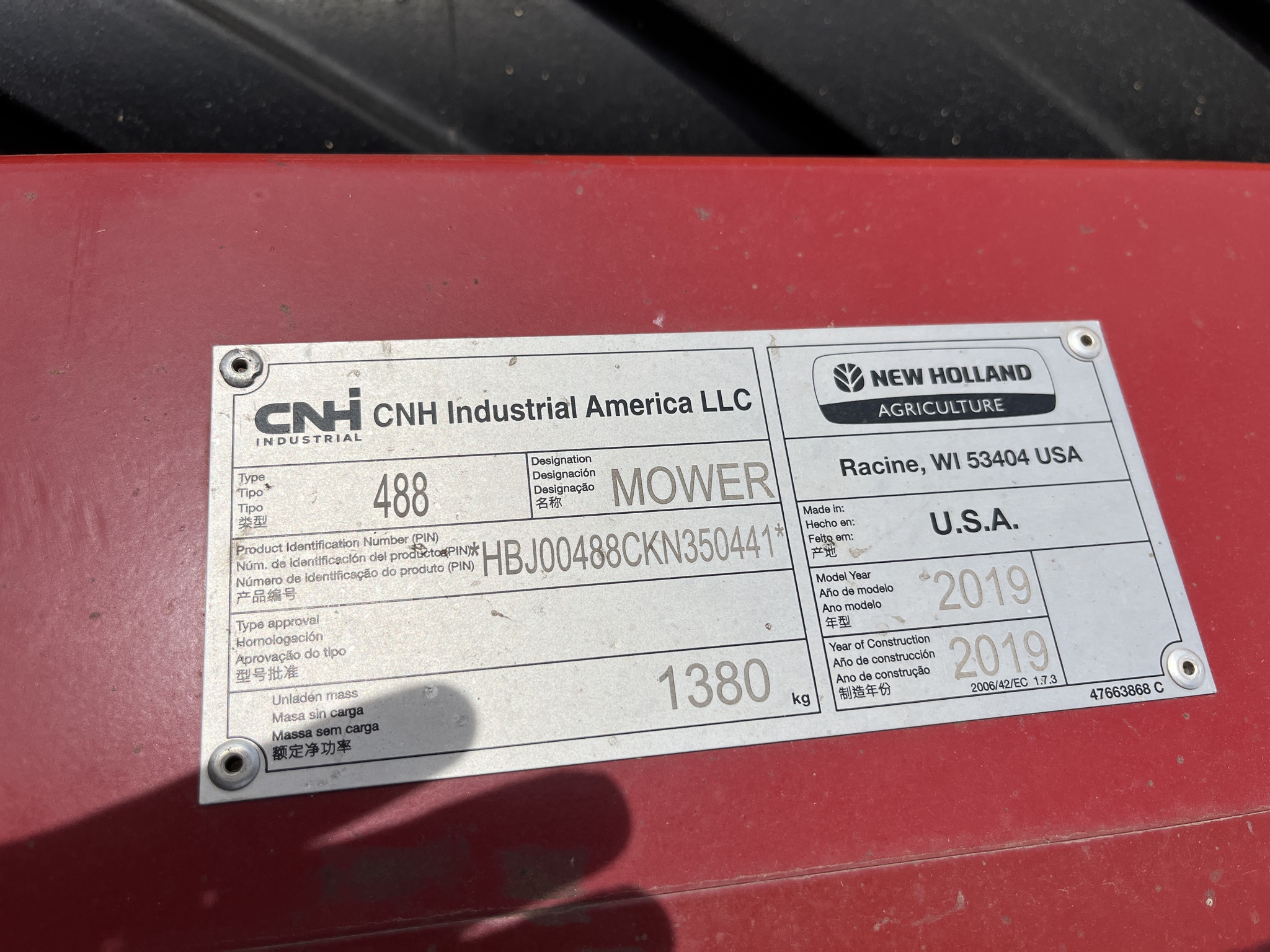 2019 New Holland 488 Image 24