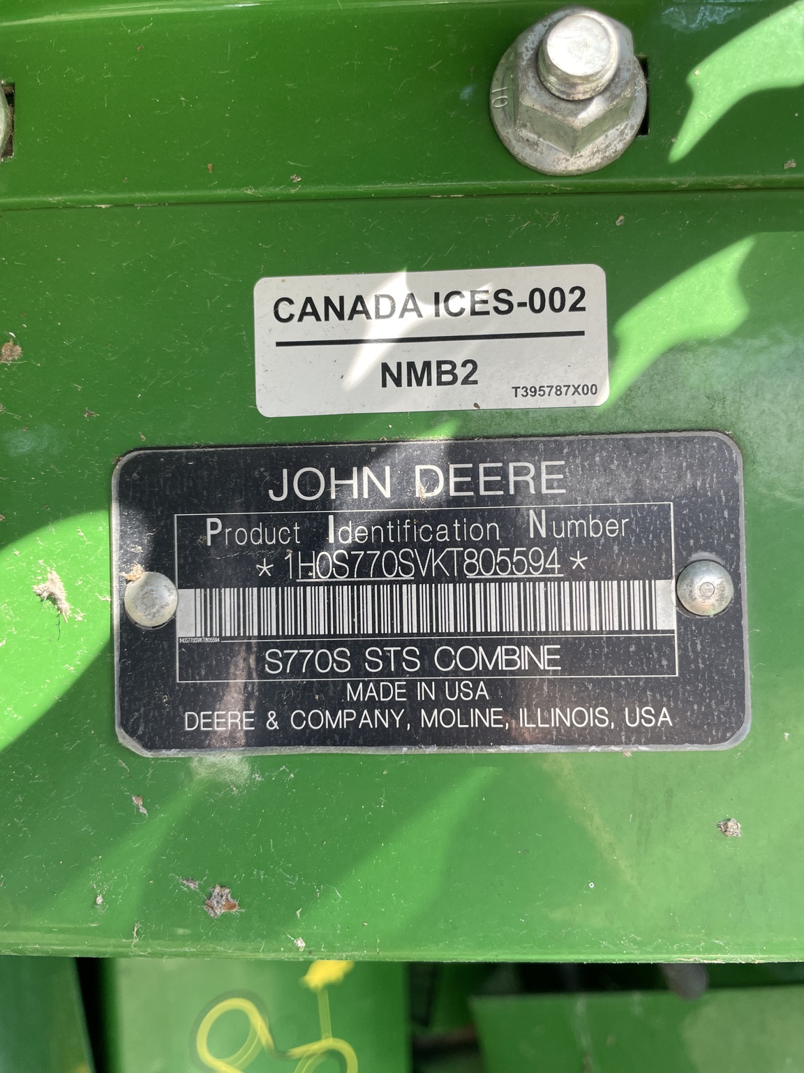 2019 John Deere S770 Image 15