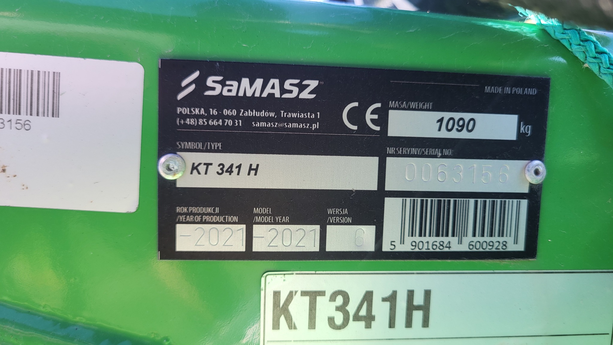 2021 Samasz KT 340 H Disc Mower Image 8