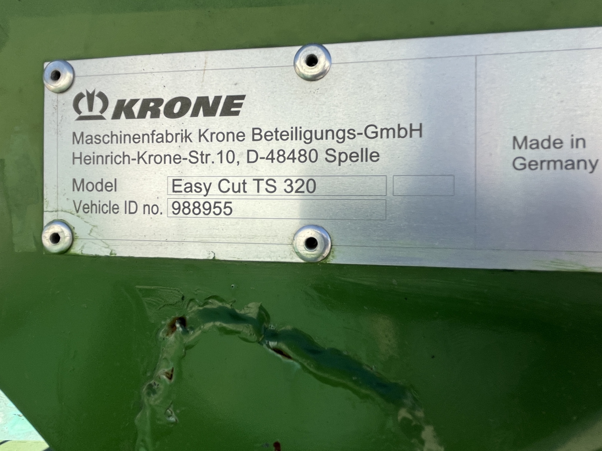  2018 Krone EC-TC320CV at Heritage Tractor in Rogersville, MO
