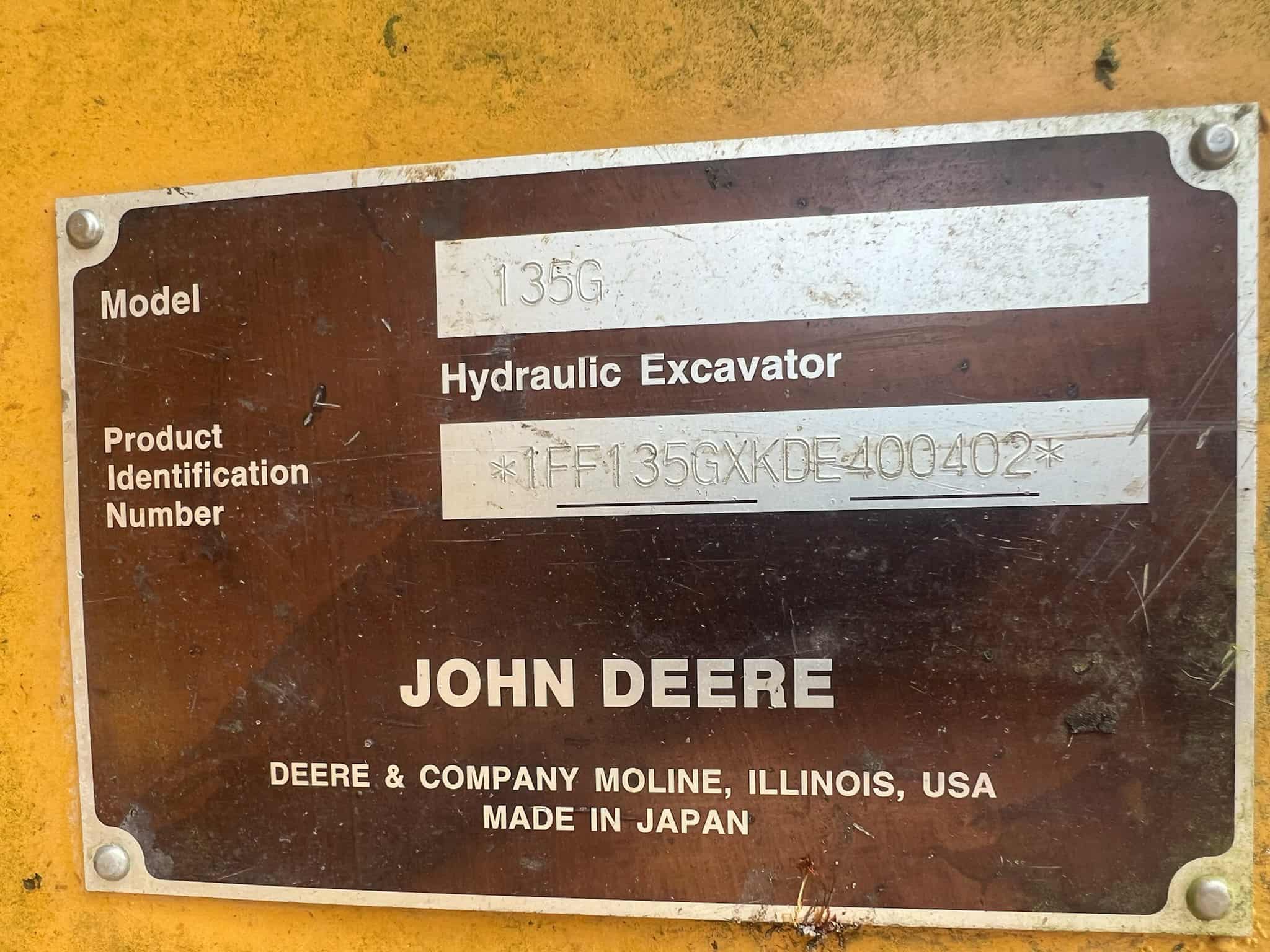 2014 John Deere 135G Image 5