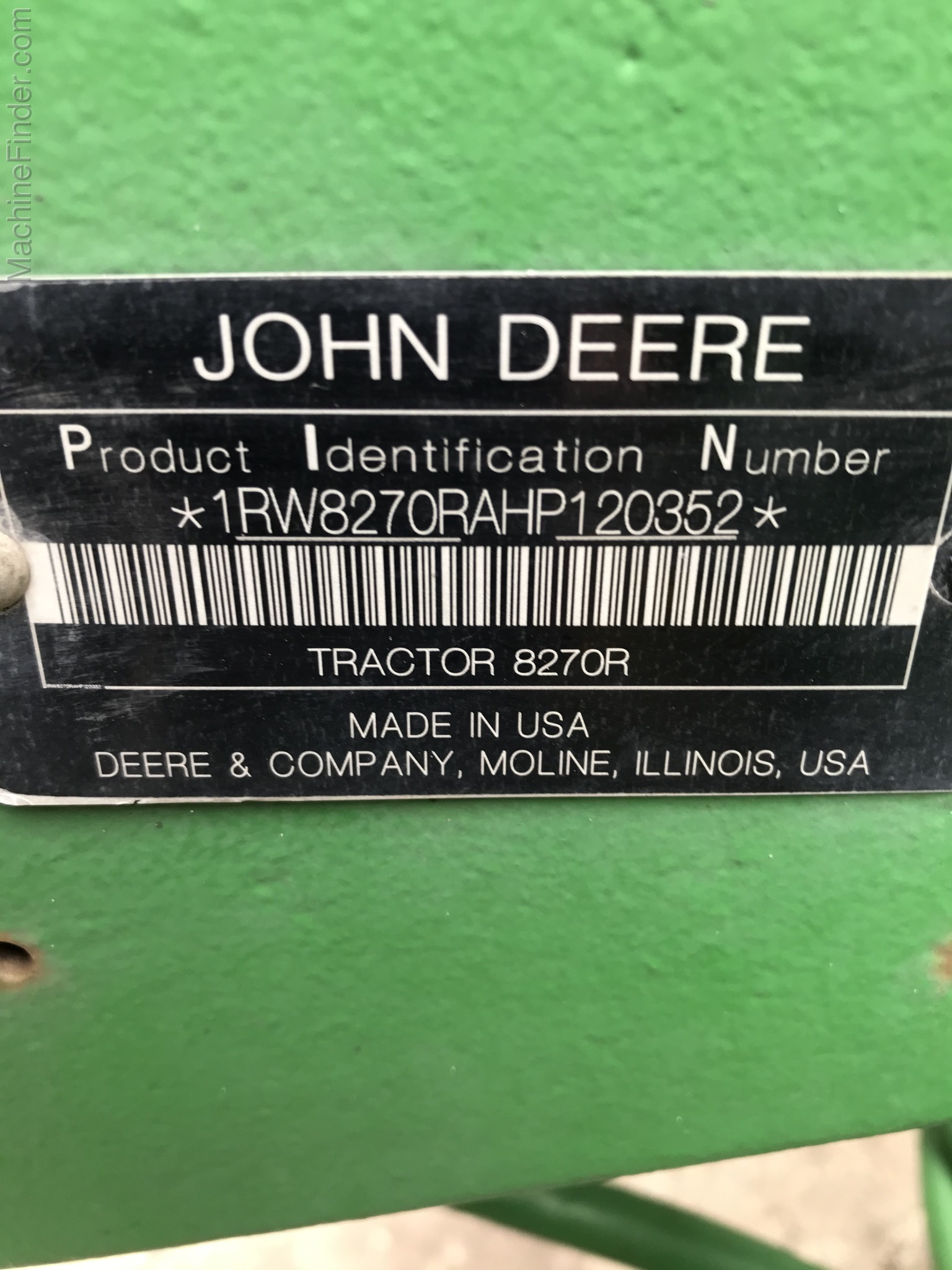 2017 John Deere 8270R Image 6