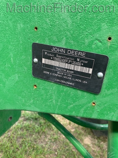 2018 John Deere 8245R Image 6