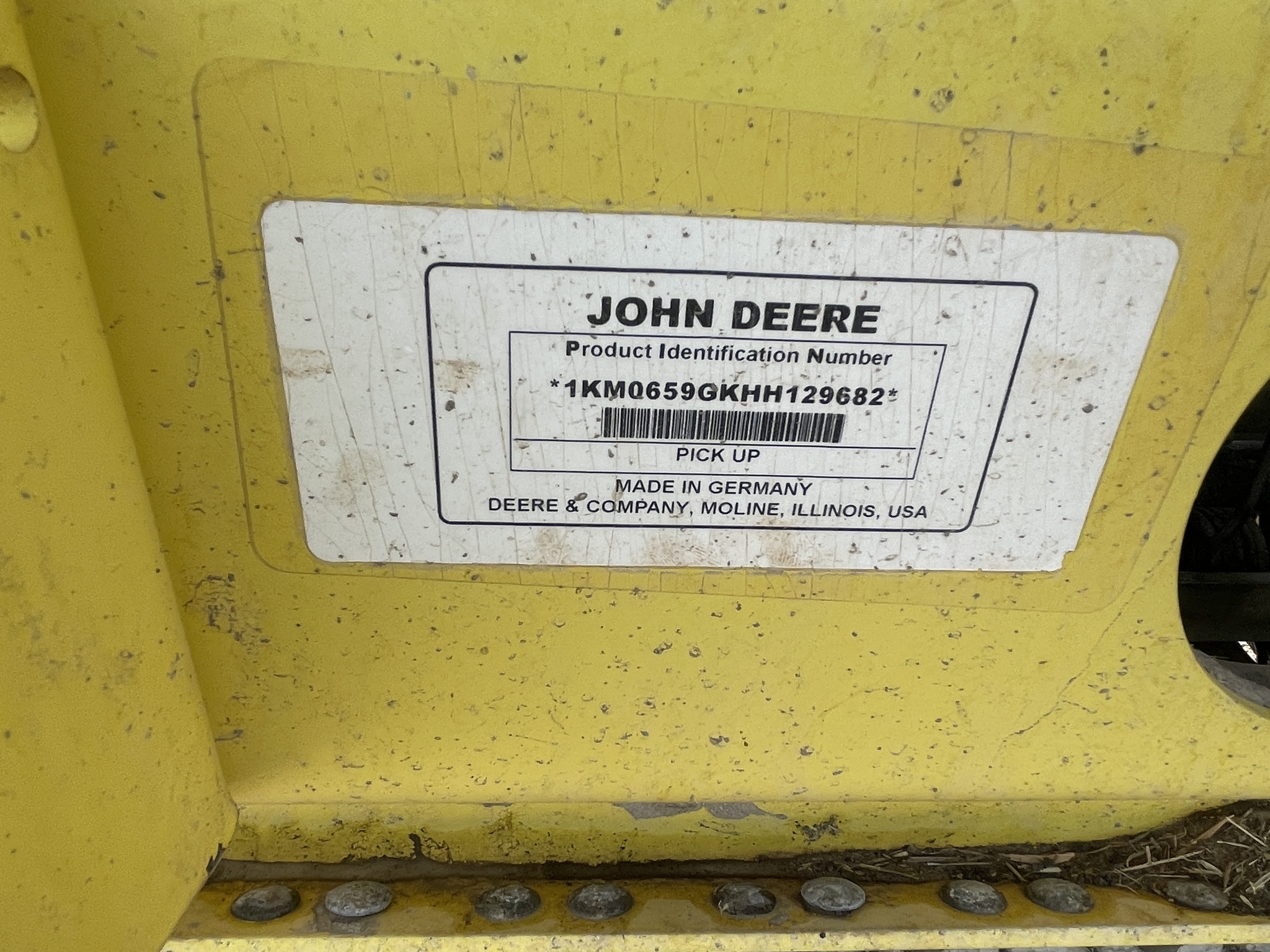 2017 John Deere 659 Image 7