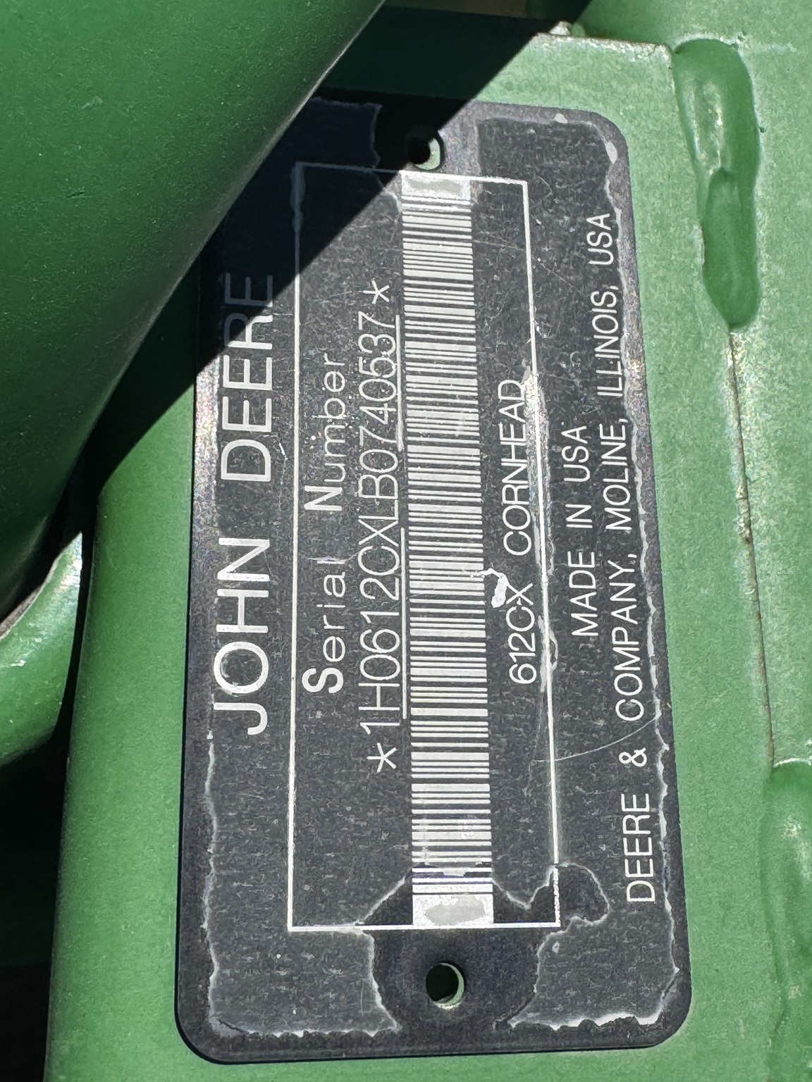 2011 John Deere 612C Image 7