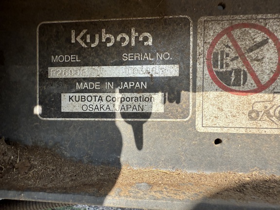 2016 Kubota F2690E (20th thumbnail)