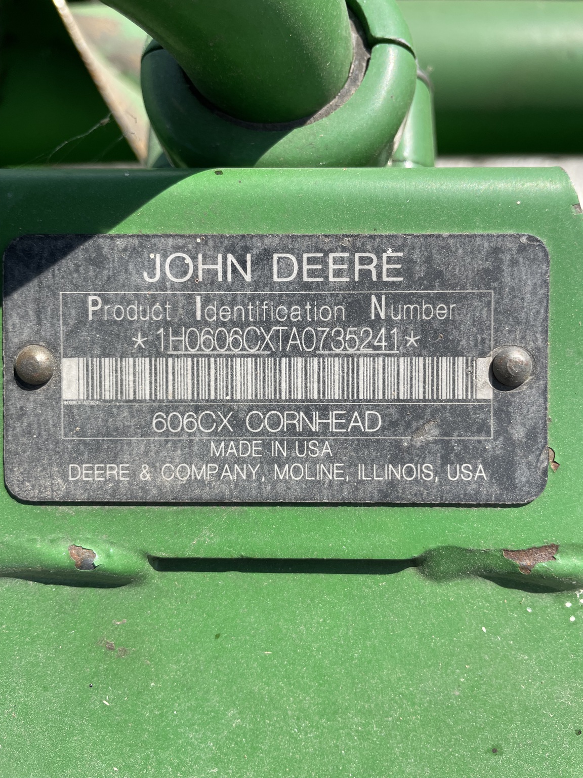 2010 John Deere 606C Image 9