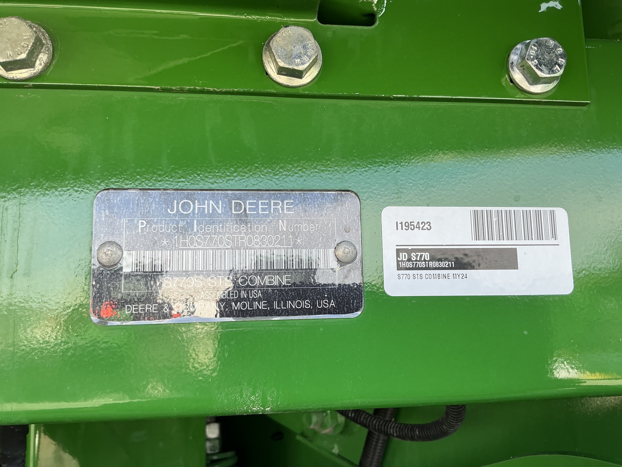 2024 John Deere S770 Image 25