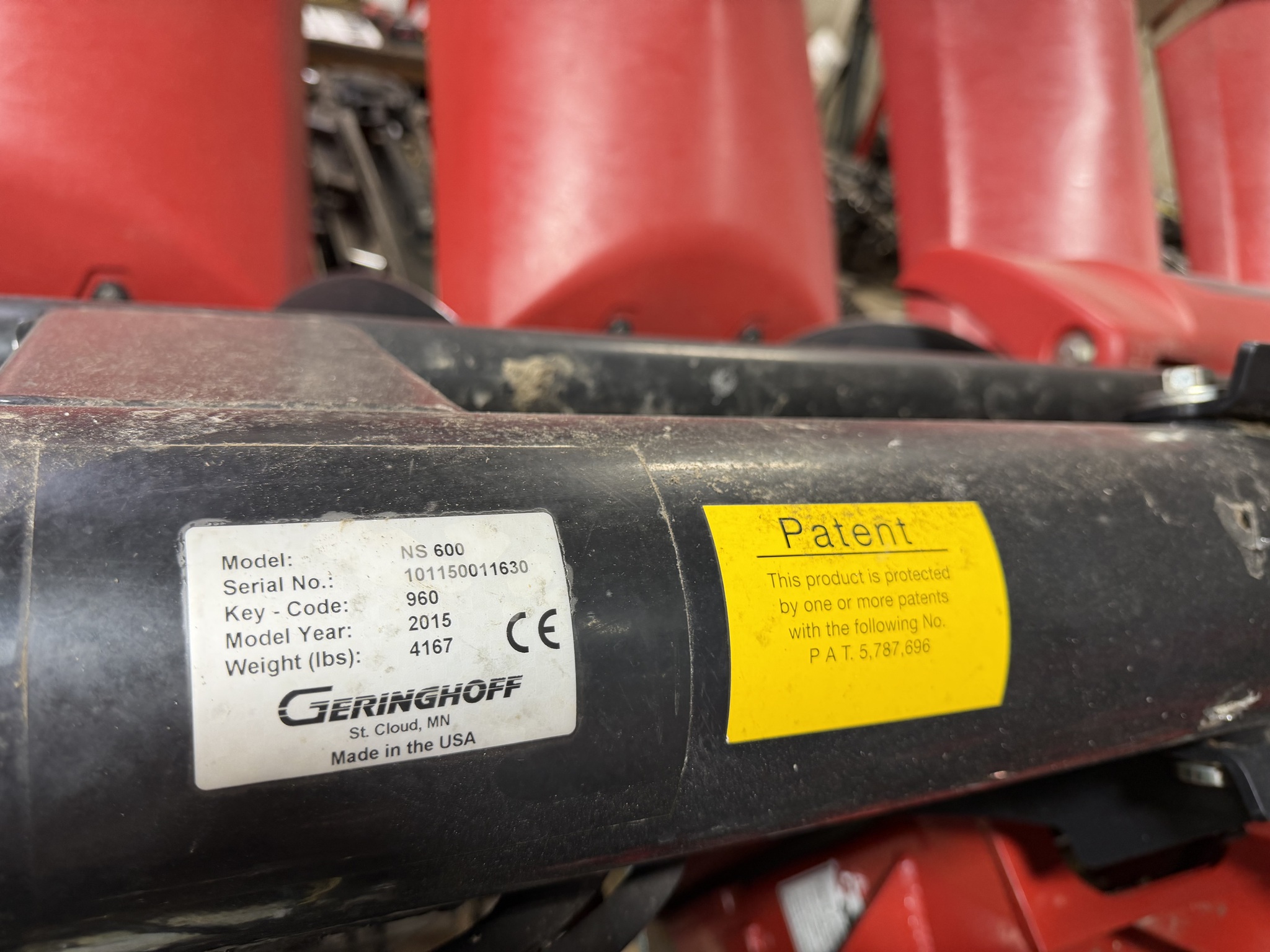 2015 Geringhoff NS 600 Image 1