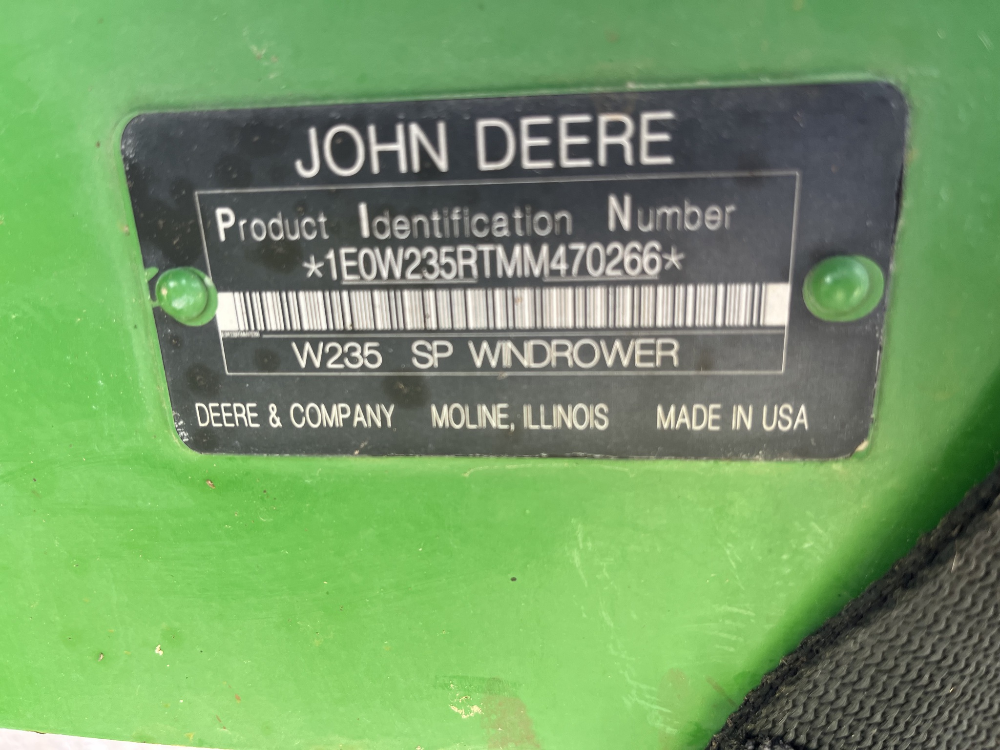  2021 John Deere W235 at Heritage Tractor in Pittsburg, KS