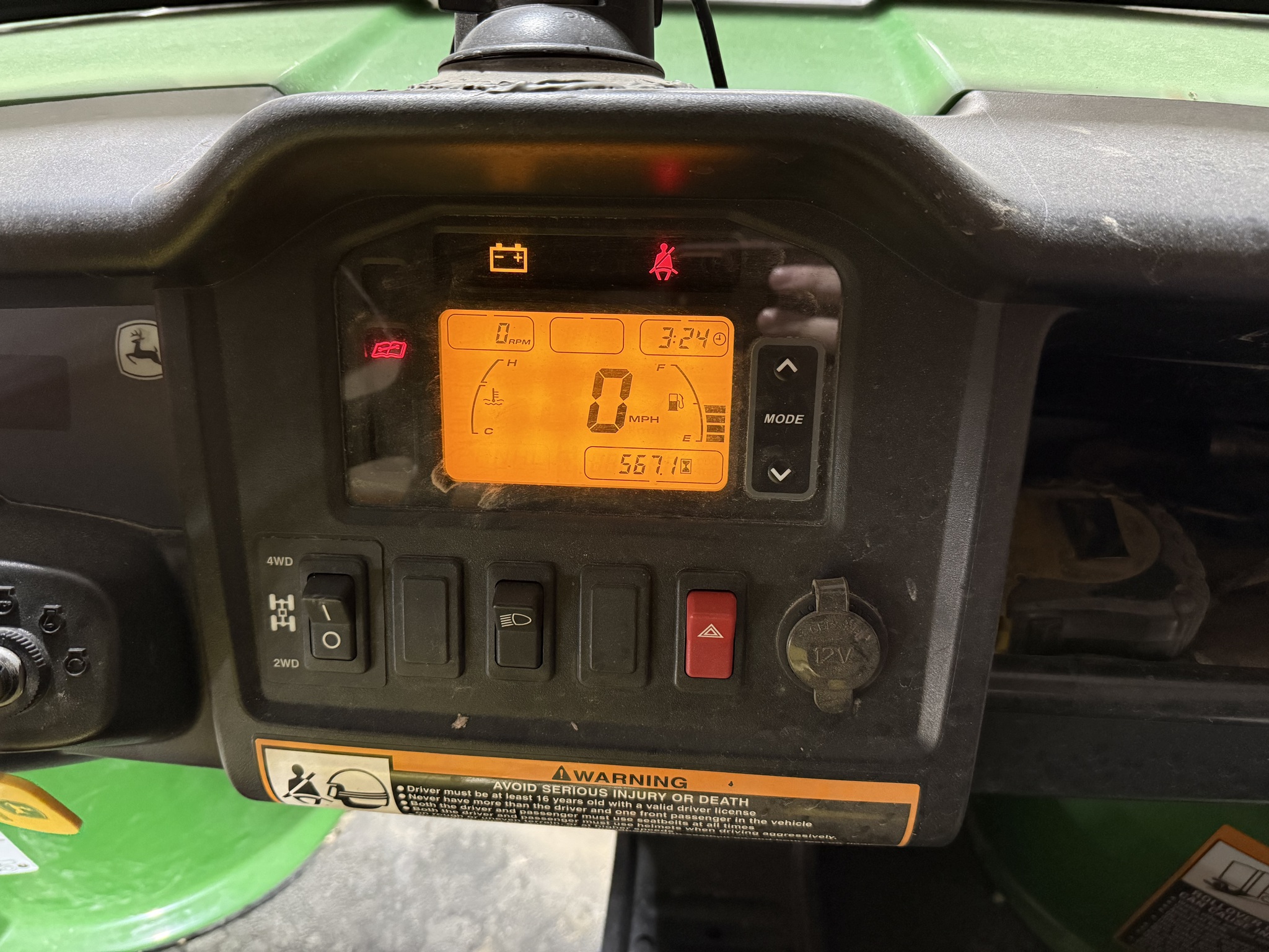 2013 John Deere XUV 825I GREEN Image 7