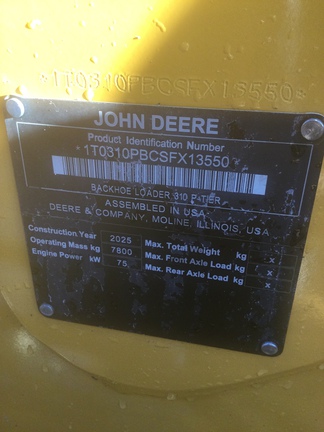 2025 John Deere 310 P