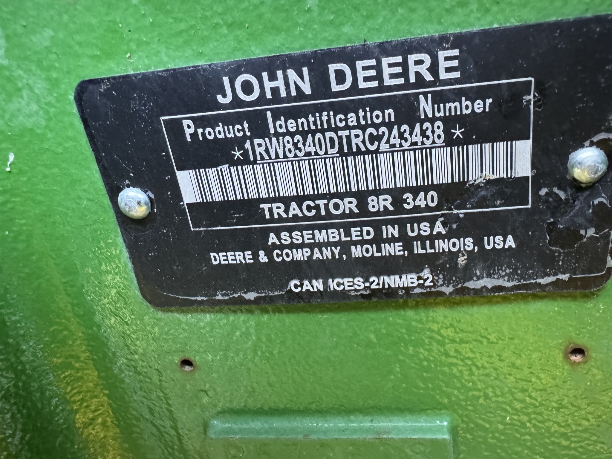  2024 John Deere 8R 340 at Heritage Tractor in Monmouth, IL