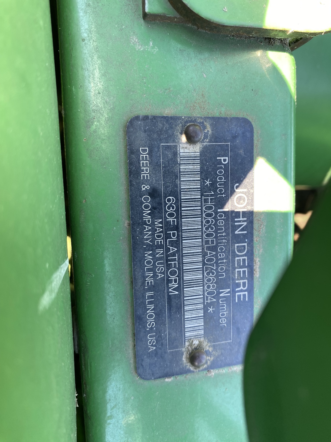 2010 John Deere 630F Image 11