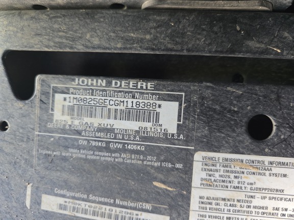 2016 John Deere XUV 825I GREEN - Photo3