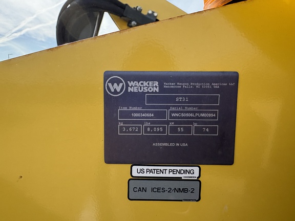 2022 Wacker Neuson ST31