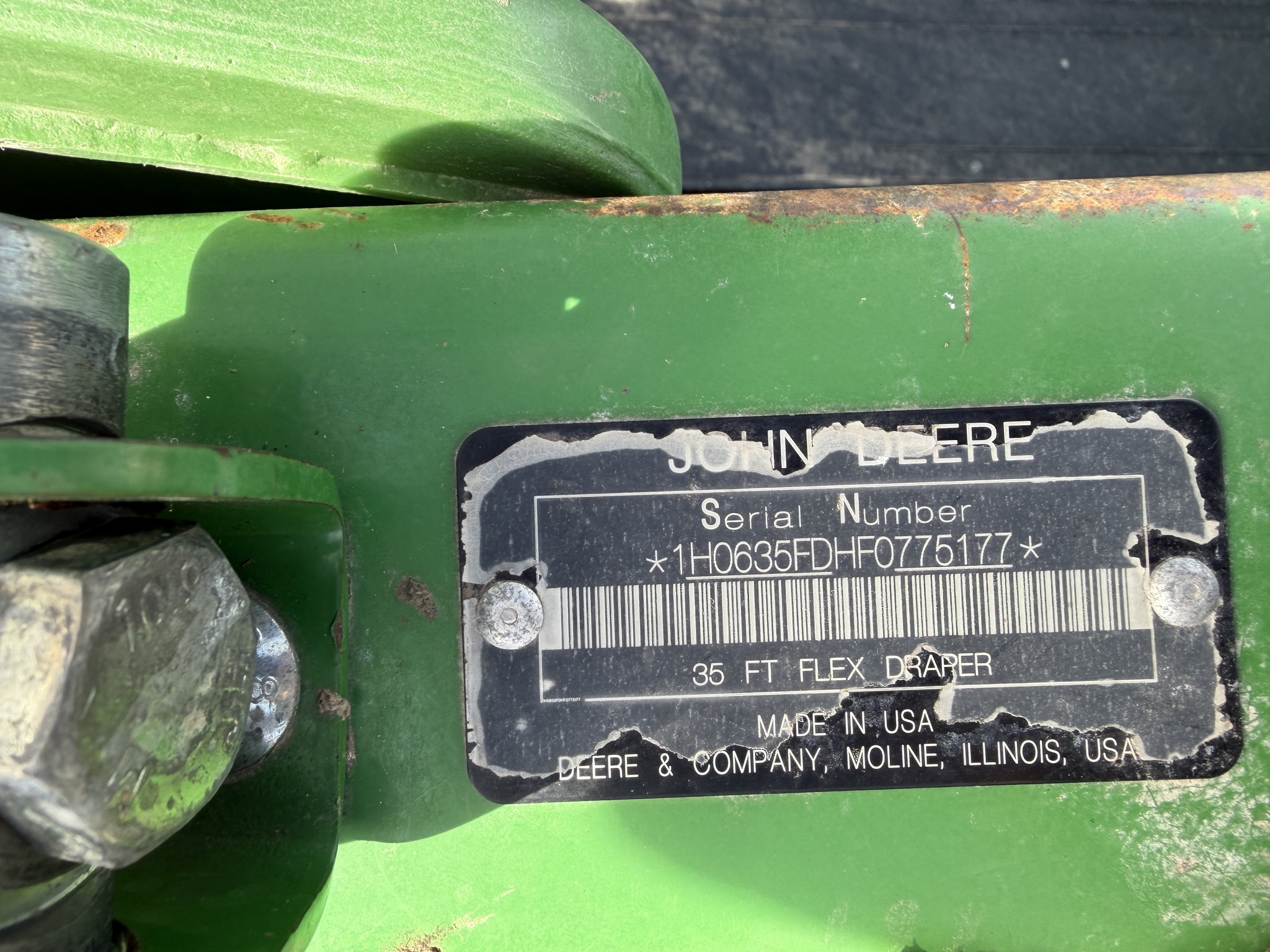  2015 John Deere 635FD at Heritage Tractor in Pittsburg, KS